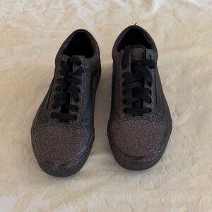 Vans Glitter Black Low-Top Sneakers
